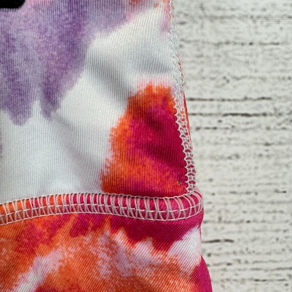 Ideology Plus Size Pink Purple Orange Tie Dye Ruffle Active Skort Size 1X - Picture 6 of 8